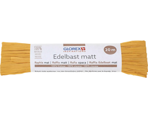 Edelbast matt 20 m gelb