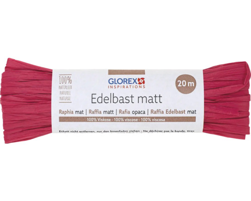 Edelbast matt 20 m pink