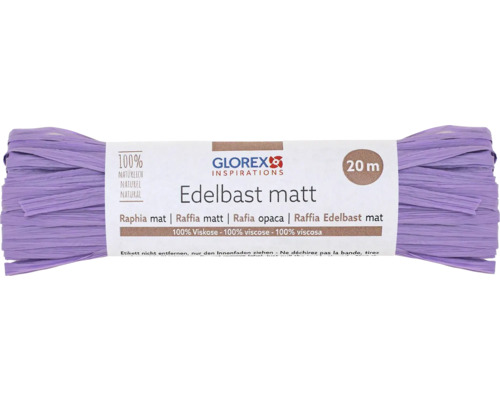 Edelbast matt 20 m lavendel