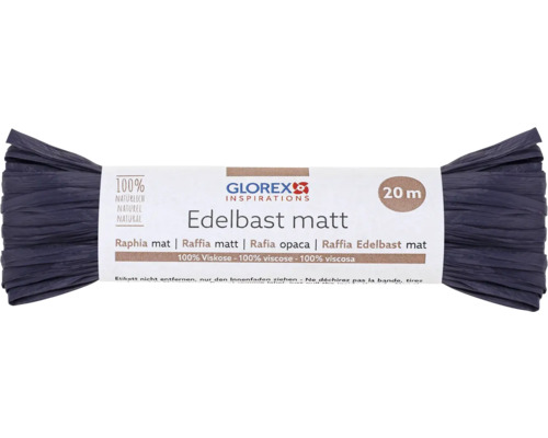 Edelbast matt 20 m dunkelblau