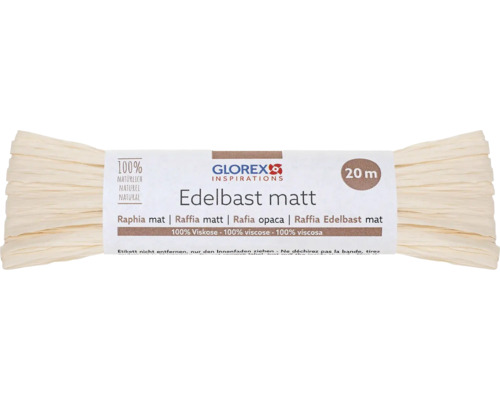 Edelbast matt 20 m beige