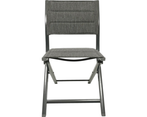 Klappstuhl mit Metallgestell und Textilsitzfläche