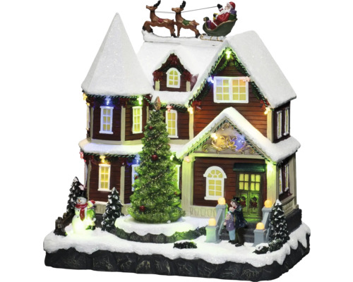 LED Szenerie Konstsmide Haus mit Baum 27,5 x 19,5 x 28,5 cm bunt