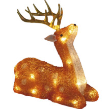 Dekorativer, beleuchteter Hirsch für die Weihnachtszeit