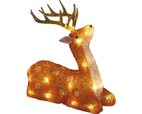 Dekorativer, beleuchteter Hirsch für die Weihnachtszeit