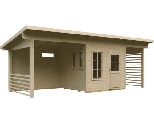 Holz Gartenhaus mit Veranda und Fenstern