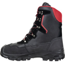 Schwarzer Sicherheitsstiefel mit Schnürung