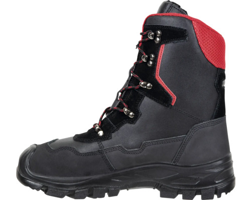 Schwarzer Sicherheitsstiefel mit Schnürung