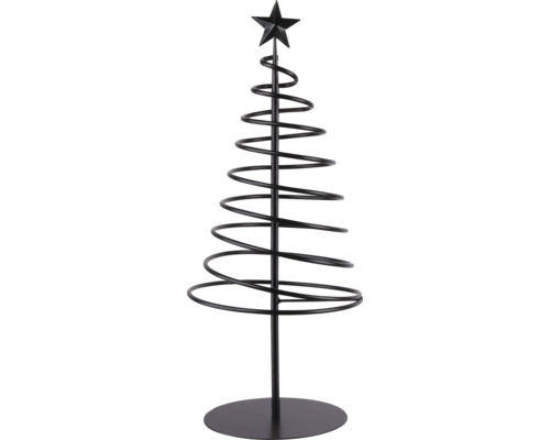 Spiralbaum Lafiora Metall 22 x 22 x 52 cm schwarz