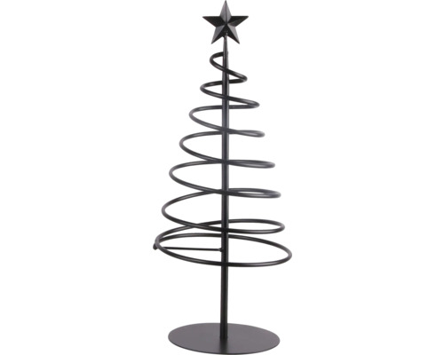 Spiralbaum Lafiora Metall 19 x 19 x 45 cm schwarz