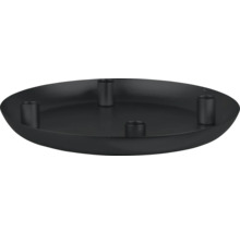 Schwarzer Kerzenteller mit vier Haltern