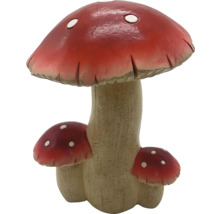 Dekorativer Pilz aus Kunststein für den Garten