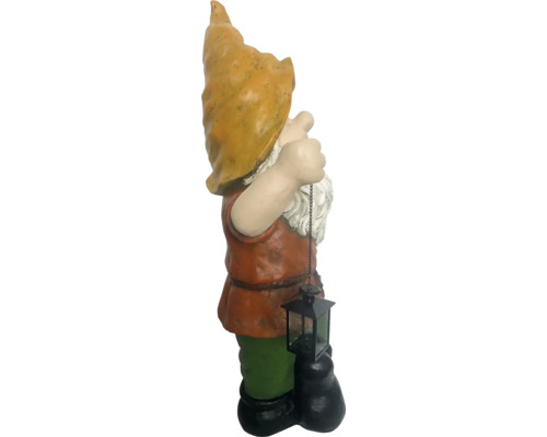 Gartenzwerg mit Laterne als Dekoration für den Aussenbereich