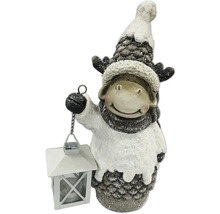 Dekorative Elchfigur mit Laterne für die Winterzeit