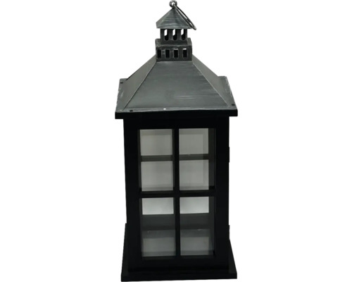 Dekorative Laterne aus Metall und Glas