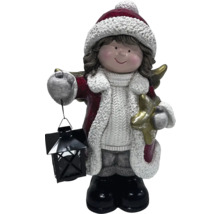 Dekofigur Engel mit Laterne und Stern für die Weihnachtszeit