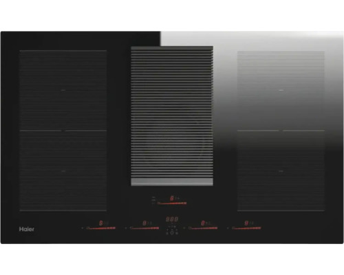 Induktionskochfeld mit Dunstabzug HAIER 83 x 51 mm 4 Induktionskochzonen HAIH8IFMCF