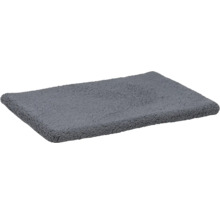 Graue rechteckige Badematte aus Textil