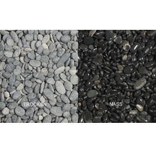 Kies Beach Pebbles 8-16 mm 250 kg anthrazit