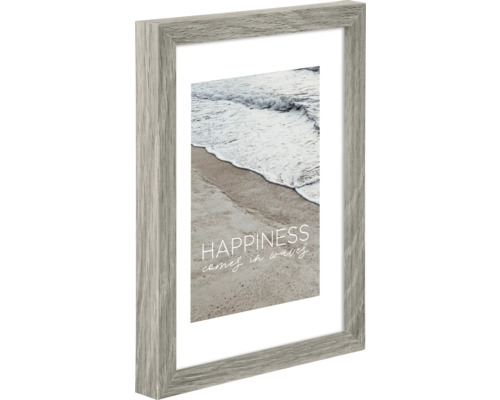 Holzbilderrahmen mit Passepartout und Strandmotiv