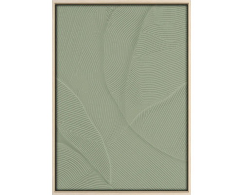 Gerahmtes Bild Original Palme grün 50x70 cm