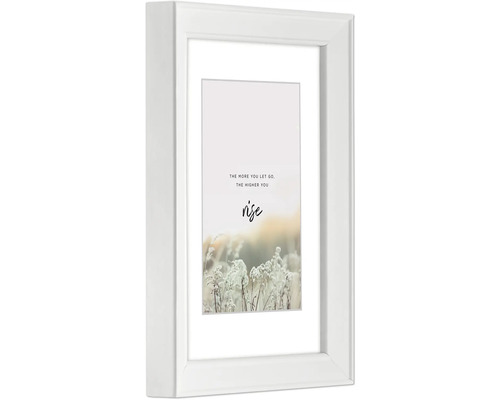 Weißer Bilderrahmen mit Motivdruck für die Wanddekoration