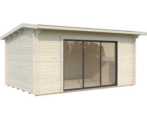 Gartenhaus aus Holz mit Schiebetür