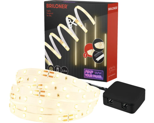 LED Stripe Ergänzungs-Set on/off 500 lm 3000 K 2,6 m 230V geeignet für Akustikpaneele Lichtleiste Pimp your Panel