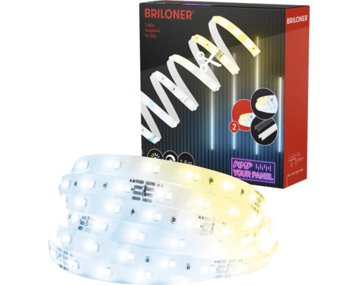 LED Stripe Ergänzungs-Set 500 lm 3000 K CCT einstellbares weiß 2,6 m 230V geeignet für Akustikpaneele Pimp your Panel Lichtleiste