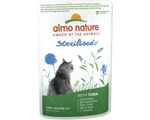 Katzenfutter nass almo nature Holistic Sterilised Thunfisch 70 g