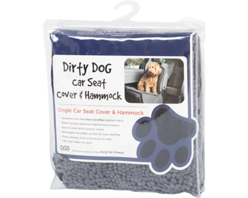 Schmutzmatte Dirty Dog Autodecke112 x 89 cm grau Mikrofaser, Microfaser