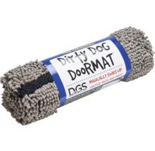 Schmutzmatte Dirty Dog Türmatte Knochen78 x 51 cm grau Mikrofaser, Microfaser