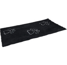 Schmutzmatte Dirty Dog Türmatte Pfoten152 x 76 cm schwarz Mikrofaser, Microfaser