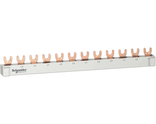 GSC R9XFH112 Phasenschiene Resi9 Gabel, 1P, 12 TE, 63A, ablängbar