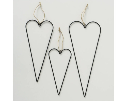 Dekorative Metallherzen zum Aufhängen in verschiedenen Größen