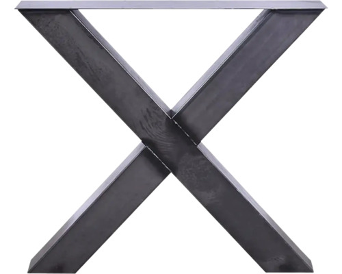 Tischgestell aus Metall in X-Form