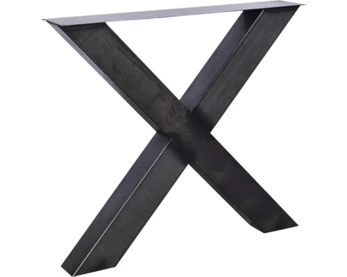 Tischgestell aus Stahl in X-Form