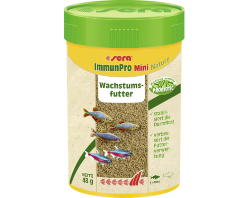 Granulatfutter sera ImmunPro Mini Nature 100 ml Wachstumsfutter