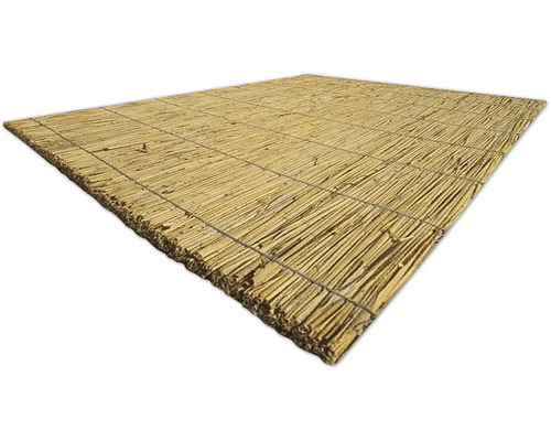 Rapidolehm Schilfrohrdämmplatte 125 cm x 100 cm x 2 cm Schilfmatte zur Gartendekoration oder als Sichtschutz