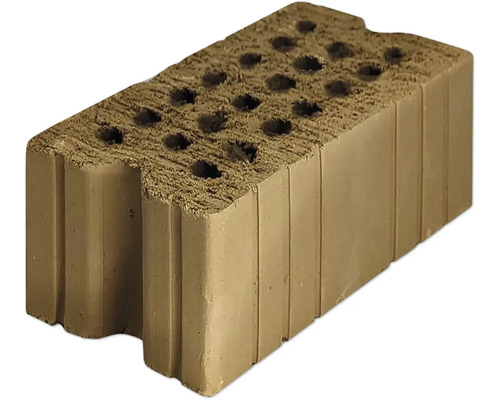 Rapido Holz-Lehm-Stein NF nicht tragend 24 cm x 11,5 cm x 7,1 cm Ziegelstein mit Löchern