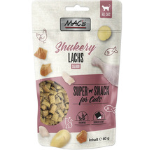 MAC''s Shakery Lachs Katzensnack für alle Katzen, getreidefrei und Inhalt 60 Gramm