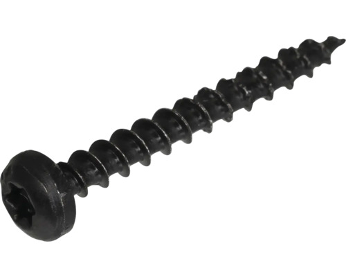 Spanplattenschraube Pan-Head m. I-Stern 3,5x20 mm HCP schwarz 100 Stück
