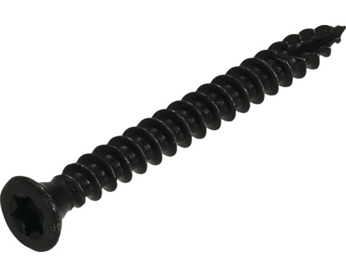 Scharnierschraube Senkkopf m. I-Stern und Schneidkerbe 4x40 mm HCP schwarz 100 Stück
