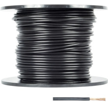 Schwarzes Elektrokabel auf Spule