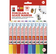 Marabu KiDS Porcelain & Glas Marker Mega Fun 10x 1-3 mm