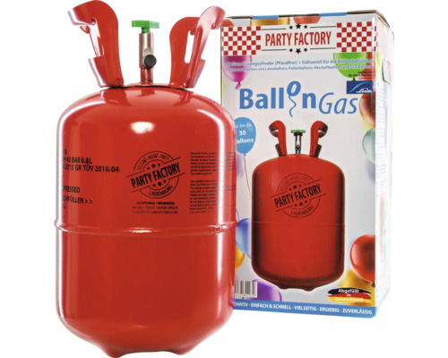 Partygas Ballongas Helium für 30 Ballons