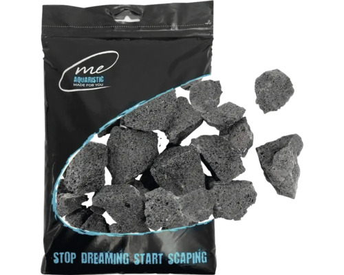 Aquariumdekoration Me Nature Me Nature Nano Detail Black Fuji Lava 2 kg Aquascaping, Biotop Aquarium