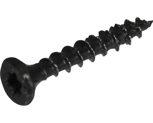 Spanplattenschraube Senkkopf m. I-Stern 3x20 mm HCP schwarz 100 Stück Schwarze Holzschraube mit Torx-Antrieb