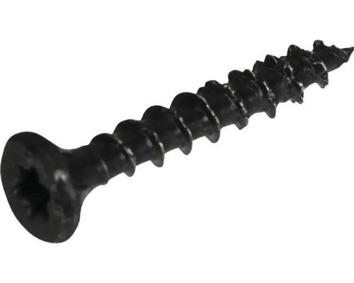 Spanplattenschraube Senkkopf m. I-Stern 3x30 mm HCP schwarz 100 Stück