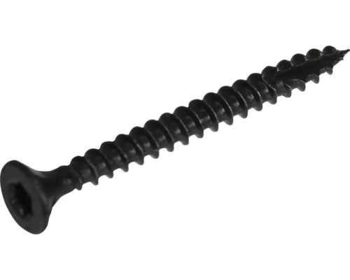 Spanplattenschraube Senkkopf m. I-Stern und Schneidkerbe 3,5x16 mm HCP schwarz 100 Stück